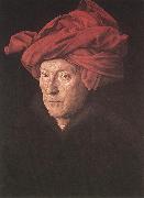 EYCK, Jan van Man in a Turban ds oil